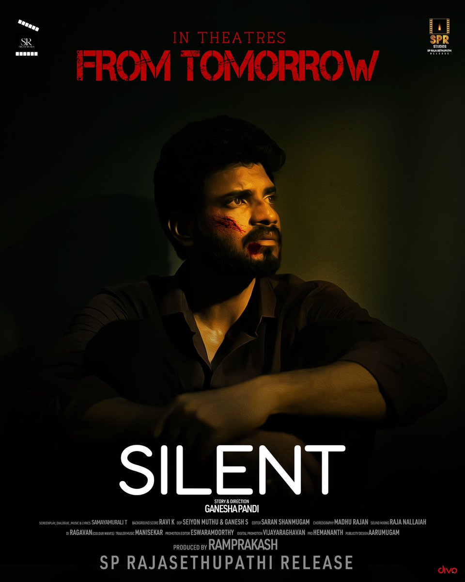 actor_MuraliRk's tweet photo. Get ready to witness the emotional packed entertainer #Silent in theatres from tomorrow 💫Trailer🔗https://t.co/wZgQp359Rh
samaya_murali @Namitham2302 aradya_official  @the_magic_timeliner 
An spstudios sprajasethupathi Release @hemananth_pro @TheBrandMax https://t.co/9slkxa3zIm