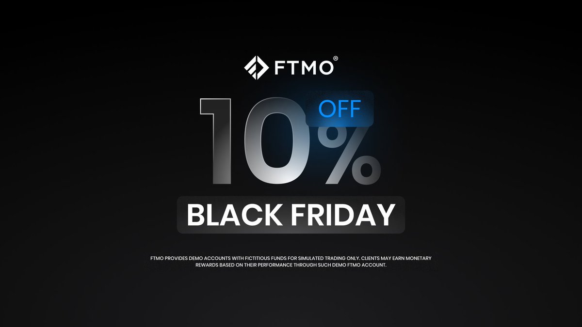 AliTomaschek's tweet photo. FTMO mit 10 % zu Black Friday
https://t.co/puHzDGIrVw https://t.co/5LItLwA6ci