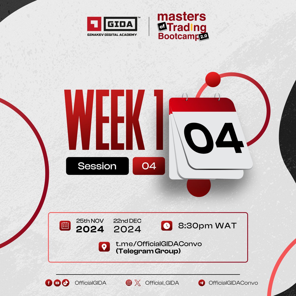 Official_GIDA's tweet photo. GM traders 📈📈
Week 1 Day 3 of the #MOTBootcamp was huge success as participants were introduced to crypto exchanges💱
Here is the recording for Day 3 session ➡️ https://t.co/KhGbzNhQxP
It's week 1 Day 4 today, don't miss it!!
⏱️: 8:30 PM WAT
🏡: https://t.co/S7N5uxYzVm https://t.co/6VqLzU6bCM