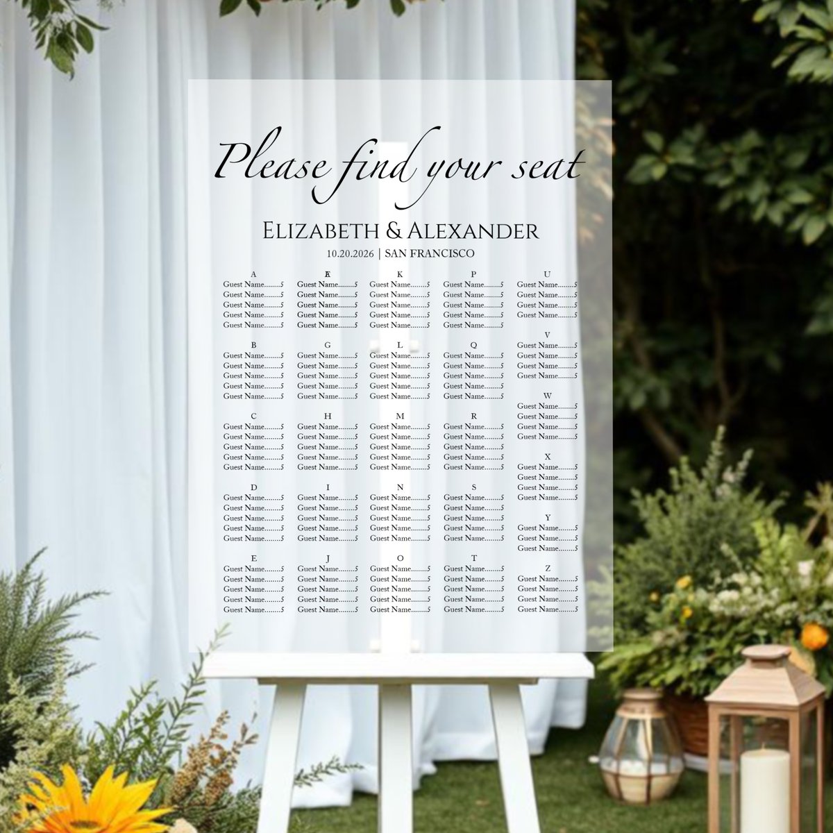 LilyPatyIdeas's tweet image. "Say goodbye to chaos and hello to organized elegance! Our Alphabetical Wedding Acrylic Seating Chart adds a chic touch to your big day. Let everyone know where to sit beautifully! 💖 #WeddingSeating"
zazzle.com/z/azr7mgkc?rf=…