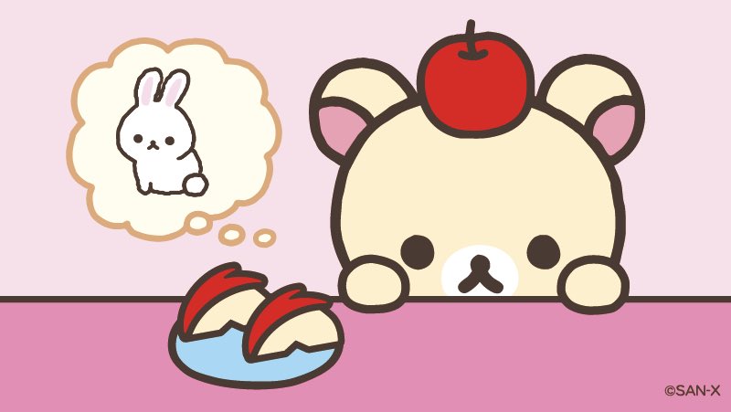 03S20H's tweet photo. 토끼모양 사과를 구경하는 코리락쿠마 https://t.co/NjlwwuXhVH
