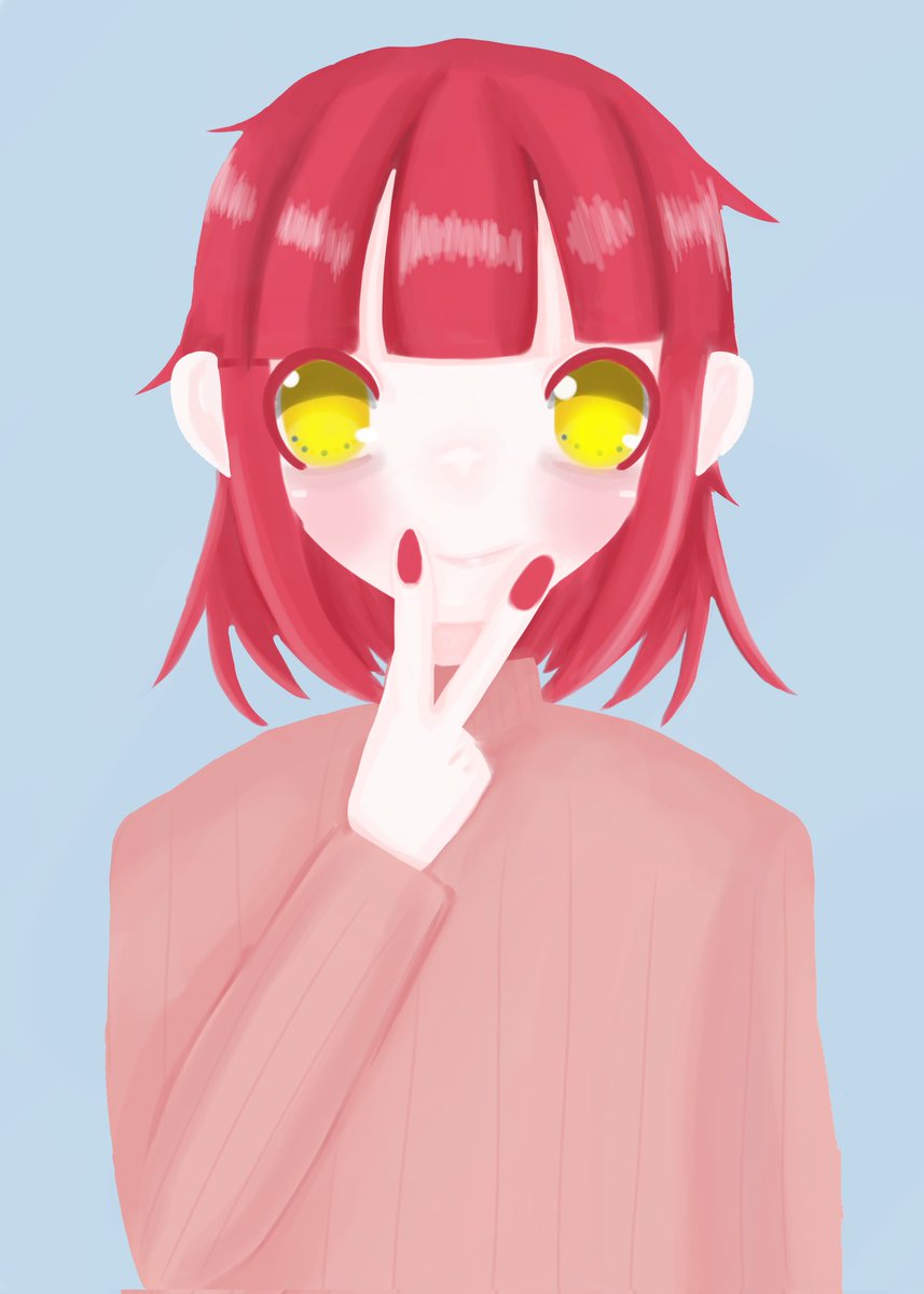 umum__20's tweet photo. 裏ピースって可愛いよねってことで久しぶりにアリア（ツ創作生徒）を書いたけど🌹の王国って多分🇬🇧だからこれ煽ってるだけだね https://t.co/atKGMBUhEC