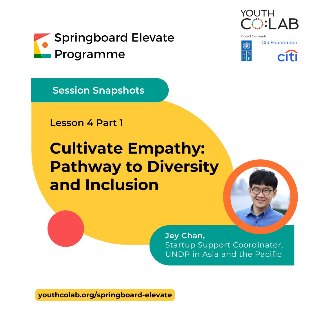 YouthCoLab's tweet photo. Here are the #SessionSnapshots from the #YouthCoLab Springboard Elevate 2024 session on “Cultivate Empathy: Pathway to Diversity and Inclusion.”
Learn more about #SpringboardElevate here: https://t.co/oDvgcIP1tt. https://t.co/fKzJSD6mt8