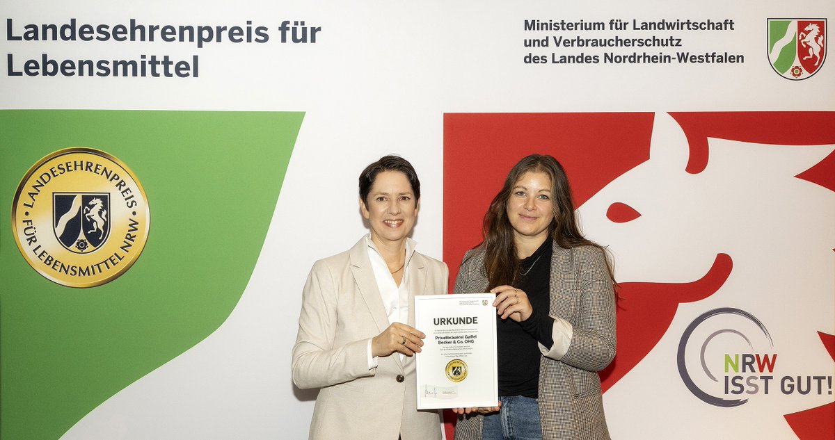 🏆 Gaffel erhält zum 8. Mal den Landesehrenpreis NRW! 🎉 Als einzige Kölner Brauerei wurden wir erneut für unsere Qualität, Nachhaltigkeit &amp; Spitzenbewertungen ausgezeichnet. 💚🍺
gaffel.de/2024/11/27/gaf…
#gaffel #kölsch #landesehrenpreis #qualität