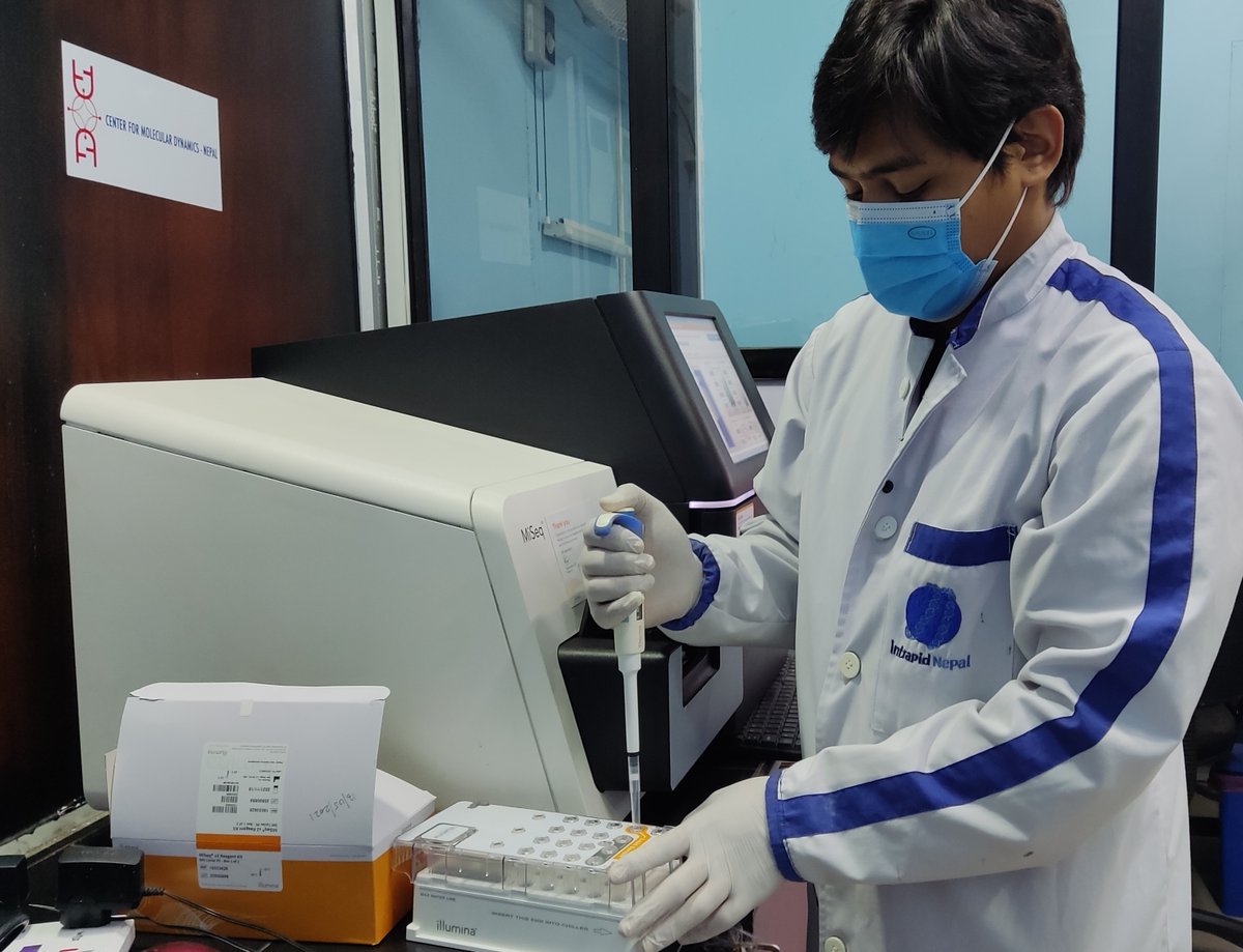 BiratNepal's tweet photo. Huge Thank you to @wellcometrust for supporting the Epidemic Intelligence project. This initiative used whole genome sequencing to study SARS-CoV-2 transmission and LONG COVID in Nepal, with samples analyzed by #CMDN & validated by @Cambridge_Uni . #Thanksgiving https://t.co/HGBdLAIAGU