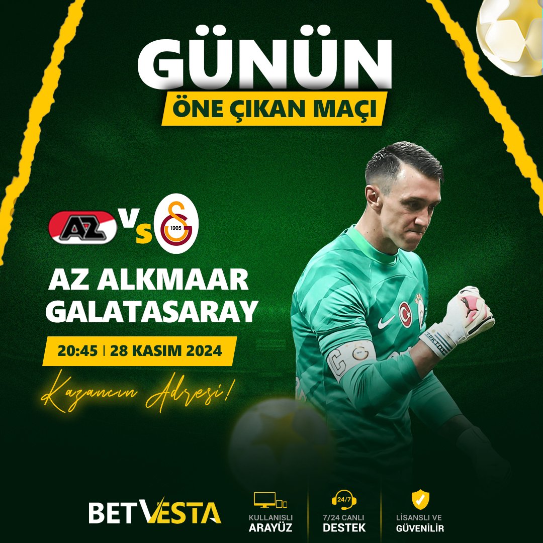 🏆 UEFA AVRUPA LİGİ 🏆

⚽️ AZ ALKMAAR  🆚 GALATASARAY ⚽️

🎁betvesta %100 Spor hoş geldin bonusu ile kazanmaya hazır mısın?🎁

🛡 BETVESTA İLE ANINDA YATIR ANINDA ÇEK!🛡

🌐KESİNTİSİZ ERİŞİM🛡
heylink.me/BetVesta/