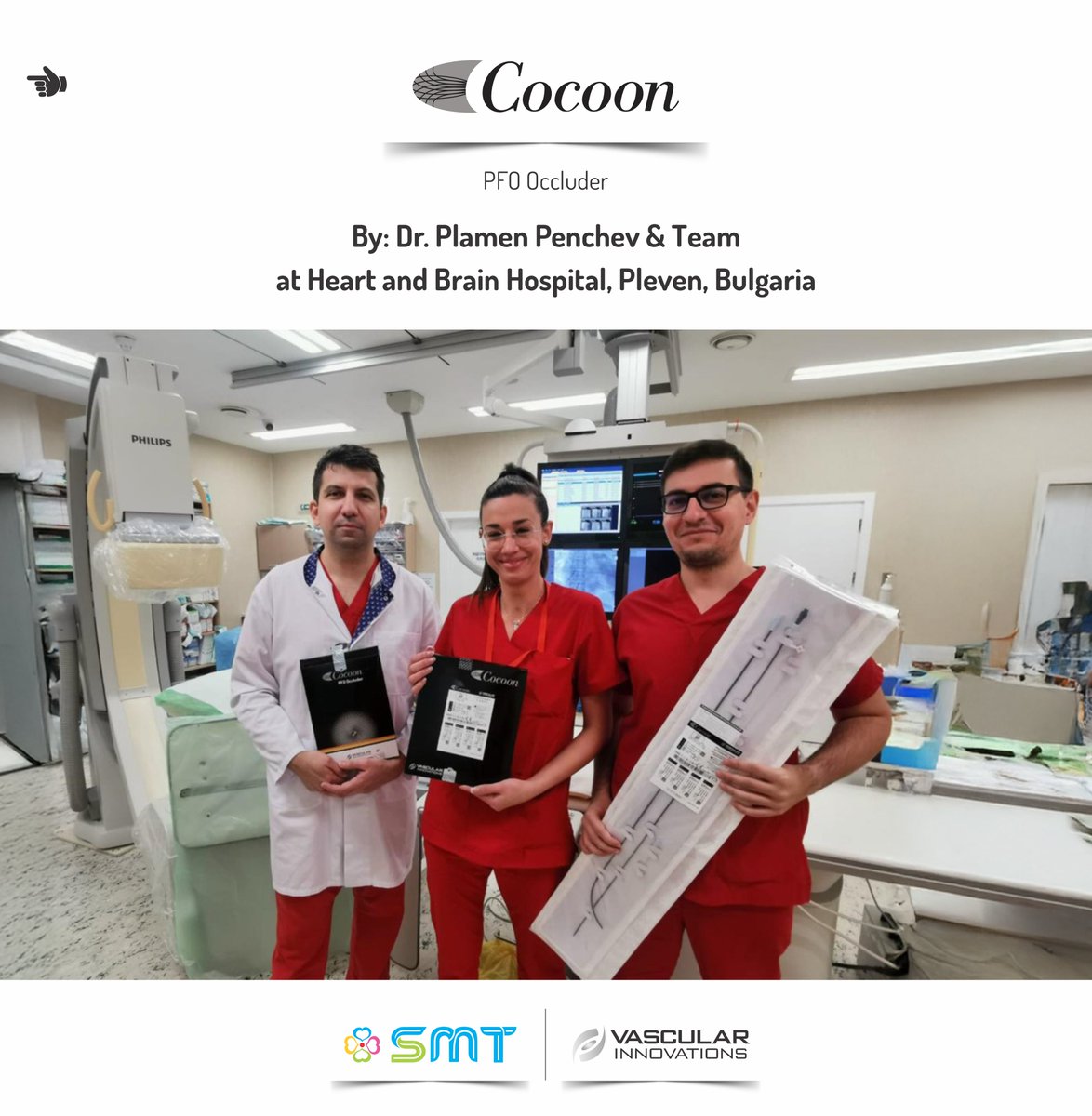 ✨ #Cocoon Occluder Launch in Bulgaria: Successful 25/25 mm Cocoon PFO Occluder case at Heart and Brain Hospital, Pleven, Bulgaria! ✨

Here’s to many more successful cases ahead! 💛✨

#SMT #Cocoon #PFO #strokeprevention #medicaldevice #structuralheart #cardiolgy
