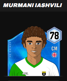 GARSacm's tweet image. MURMANI IASHVILI

El primer candidato al premio es el georgiano.
Con 10 partidos en el equipo, una media de 7.4 que la forma con 1 gol y 4 asistencias. 
Su mejor partido vs Marswalkers donde convirtio para que el equipo gane por la minima.
PRESENCIA Y ELEGANCIA.