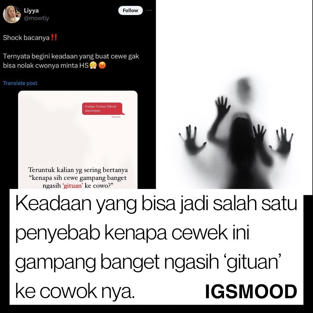 SHOCK BACANYA❗️❗️

Ternyata Begini keadaan yang membuat cewe gak bisa nolak cowonya minta HS😤😡

- a Thread -