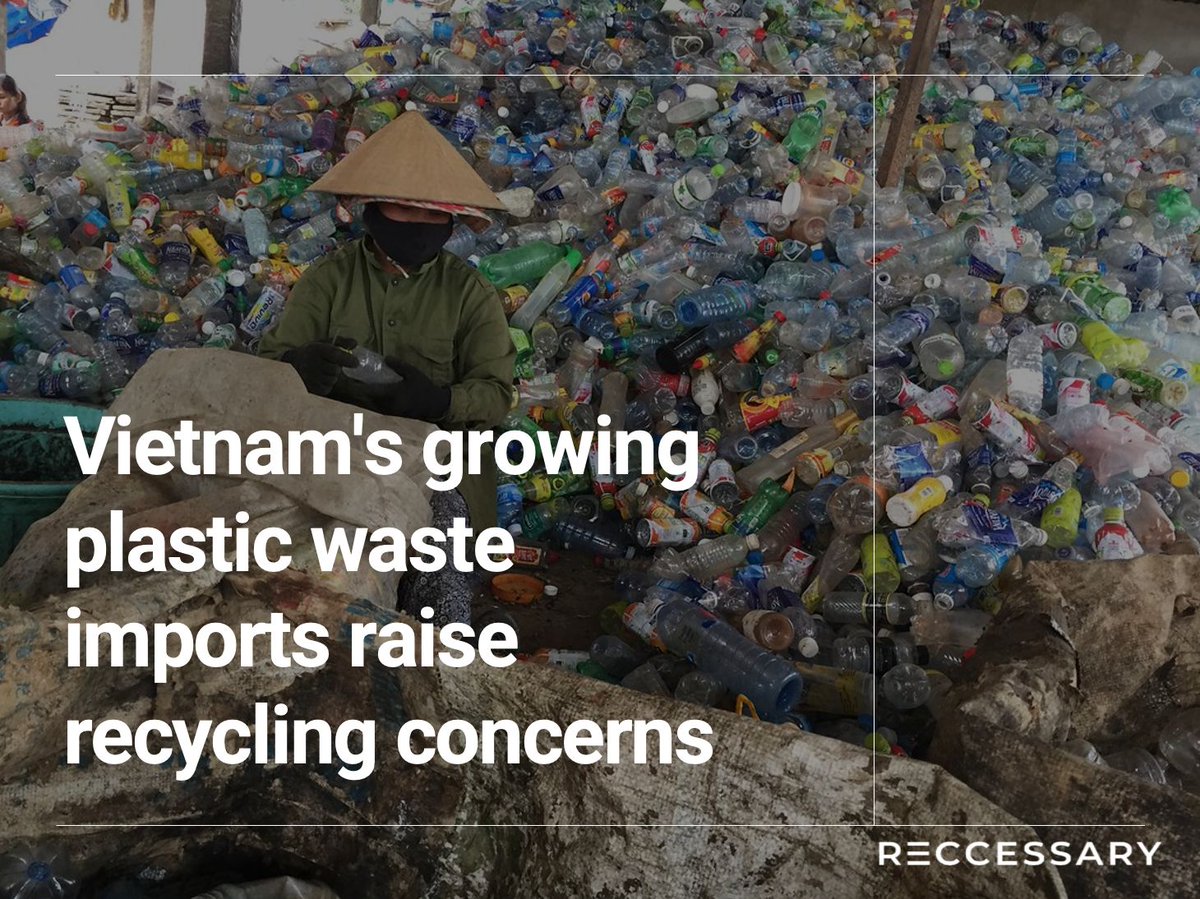 reccessary's tweet photo. UN's Global Plastics Treaty may reshape Vietnam's recycling economy.🇻🇳 Minh Khai's "Waste Millionaire Village" thrives on imports, but only 30% of plastic waste is recycled—most ends up in landfills. 👉https://t.co/T32OWdZYGi https://t.co/6qO0yhQ3hh