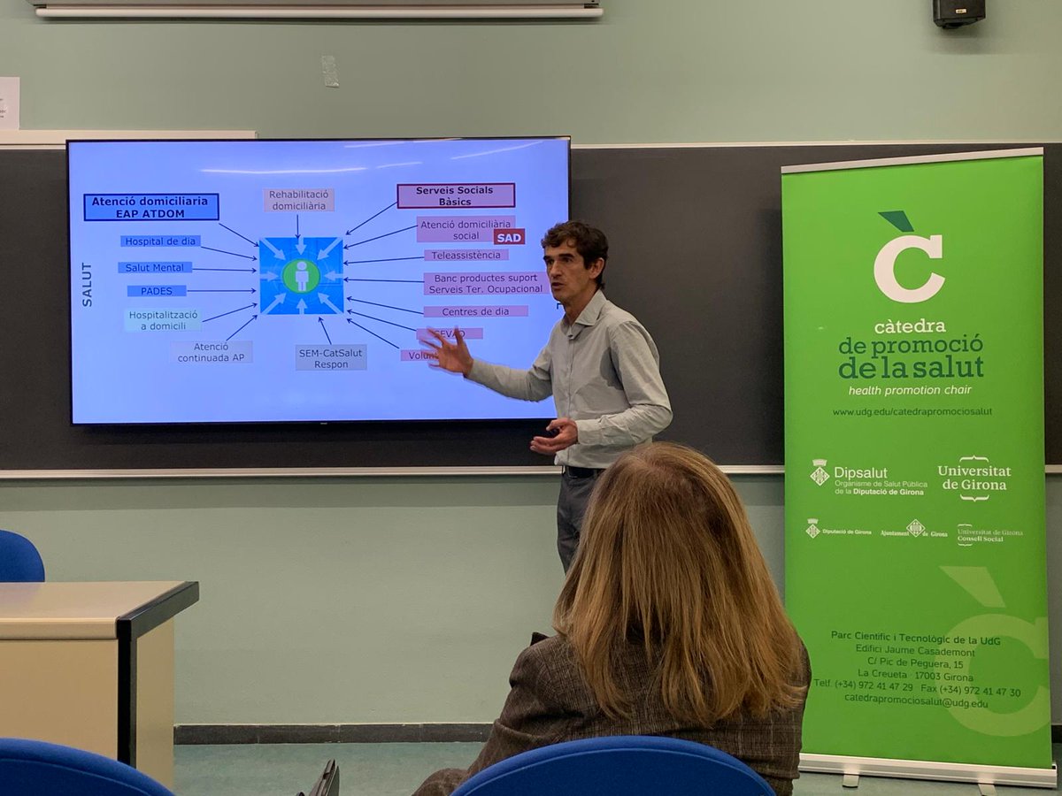 Càtedra de Promoció de la Salut. UdG (@cpromosalutudg) on Twitter photo 🌐Un dels grans reptes del nostre sistema de salut és la transformació digital, que avança de forma imparable i ha de ser clau per millorar la salut de les persones. Ens ho explica <a href="/joanguanyabens/">Joan Guanyabens</a> a la conferència "Intel·ligència artificial i #Salut" #TransformacióDigital #IA 🌐Un dels grans reptes del nostre sistema de salut és la transformació digital, que avança de forma imparable i ha de ser clau per millorar la salut de les persones. Ens ho explica <a href="/joanguanyabens/">Joan Guanyabens</a> a la conferència "Intel·ligència artificial i #Salut" #TransformacióDigital #IA