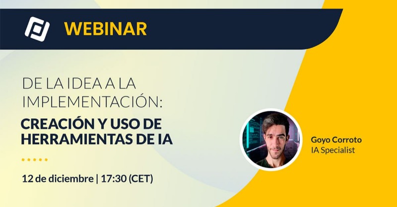 EsProfile's tweet photo. 📢 ¡Formación abierta online de #ProfileAcademy!
Aprende en nuestro nuevo webinar a crear y usar herramientas de #IA: asistentes conversacionales, extensiones, entornos IA y más. Incluye código para tus proyectos. 🚀 ¡Inscríbete ya! 👇
#webinar #InteligenciaArtificial
