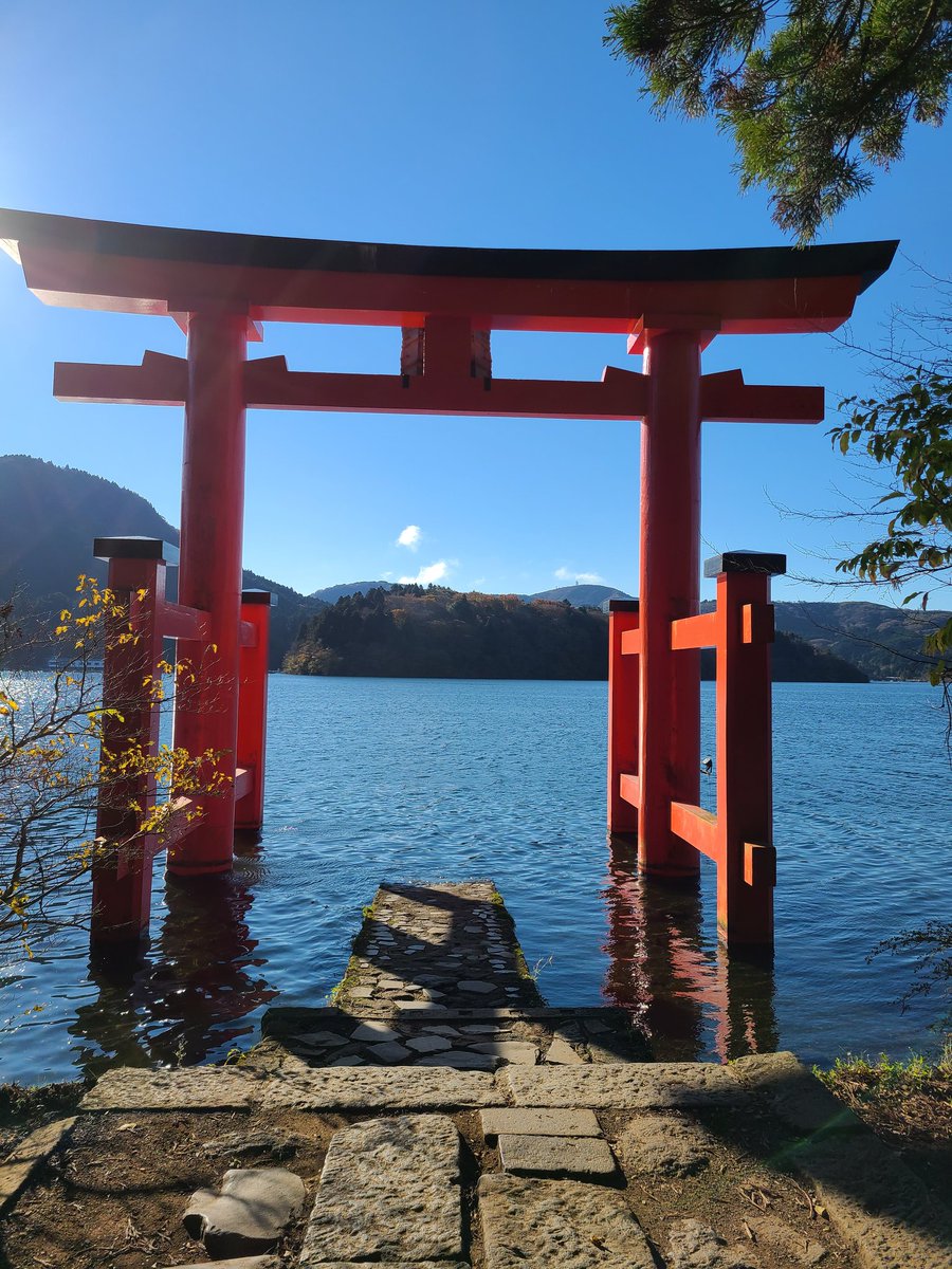 kamyuin679193's tweet photo. 箱根神社参拝⛩️
芦ノ湖畔の鳥居での撮影は順番待ちの行列。朝日が心地好く寒さも和らぐ参拝でした⛩️
#箱根神社 https://t.co/9fhS4bo9Az
