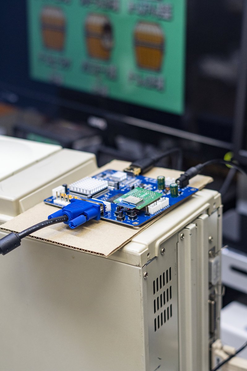 pgrZundmn's tweet photo. PC-8801/9801系のキャプチャがようやく出来る様になった✨
インターレース除去とか音声繋ぐとかまだだけど、取り合えず(*'▽')♪
※音声はありません
#レトロPC #GBSControl https://t.co/r5A7GC9wMQ