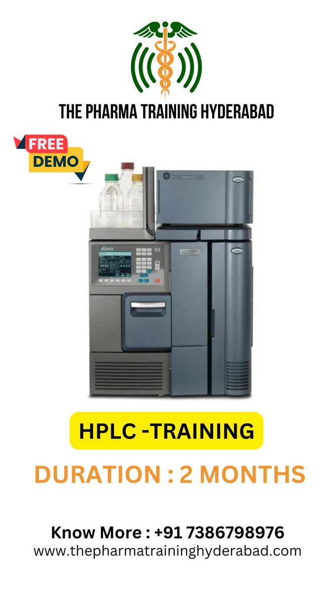 THEPHARMA378021's tweet image. The Pharma Training Hyderabad 
thepharmatraininghyderabad.com 

&quot;Step into the Future of Pharmaceutical Excellence: Master HPLC Techniques with Hands-On Training Today!&quot;

#HPLCTraining
#LearnHPLC
#PharmaTraining
#HPLCWorkshops
#HPLCForBeginners
#HPLCExperts
#chromatographyskills