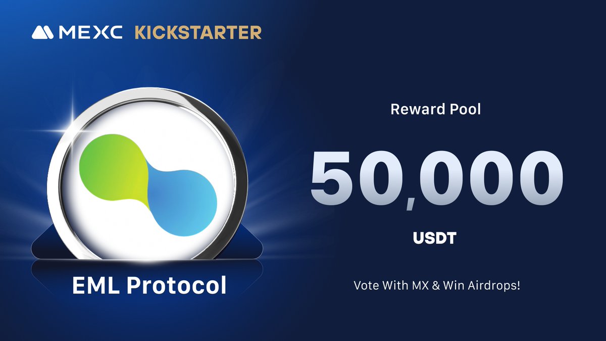 🚀 Exciting News!

We’re bringing our platform, designed to enhance your daily life, to #MEXCKickstarter! 🌟

🗳 Vote with $MX to share in massive airdrops!
📈 $EML/USDT Trading: 2024-11-29 14:00 (UTC)

Kickstarter Page
mexc.com/sun/detail/580…

#EML #MEXC