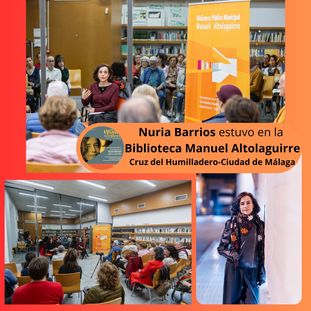 🔰Fotos del Encuentro con <a href="/NuBarrios/">Nuria Barrios</a> el viernes pasado en la Biblioteca Manuel Altolaguirre, sector #cruzdelhumilladerodemálaga
Fue un magnífico cierre del III Ciclo Filosofica(Y)Mente que todos los años se organiza dentro del Programa Otoño de Cultura 2024 de @cruzdelhumilladero