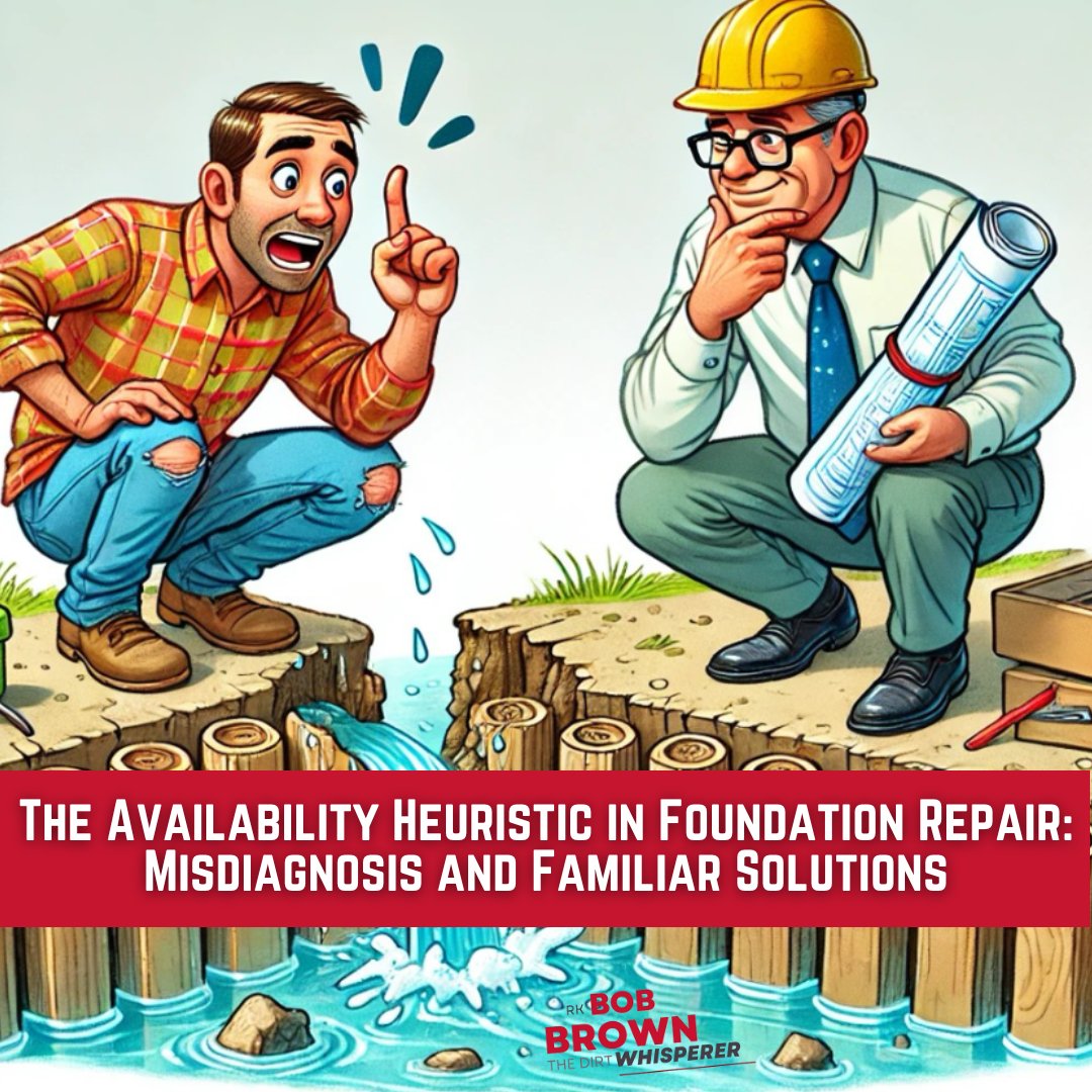RK_BobBrown's tweet image. Think you're providing homeowners the best? Uncover the truth. Read about Availability Heuristic in Foundation Repair: Misdiagnosis & Familiar Solutions.
foundationrepairsecrets.com/availability-h… #FoundationRepairSolutions #SpatialVision