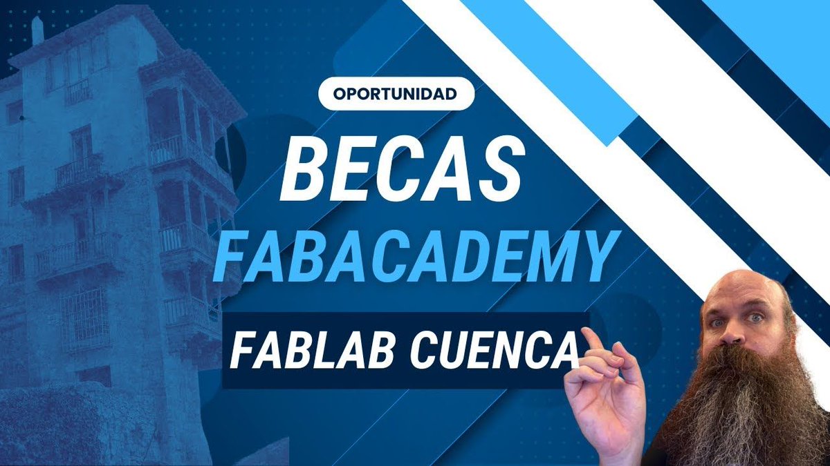 Hoy hablamos con Delia Millán de <a href="/FablabCuenca/">Fablab Cuenca</a> sobre las becas para cursar en FabAcademy en 2025. Este programa distribuido de fabricación digital se imparte por Neil Gershenfeld y la red de instructores locales del programa buff.ly/3V7UlKQ @fabfndn @usembassymadrid