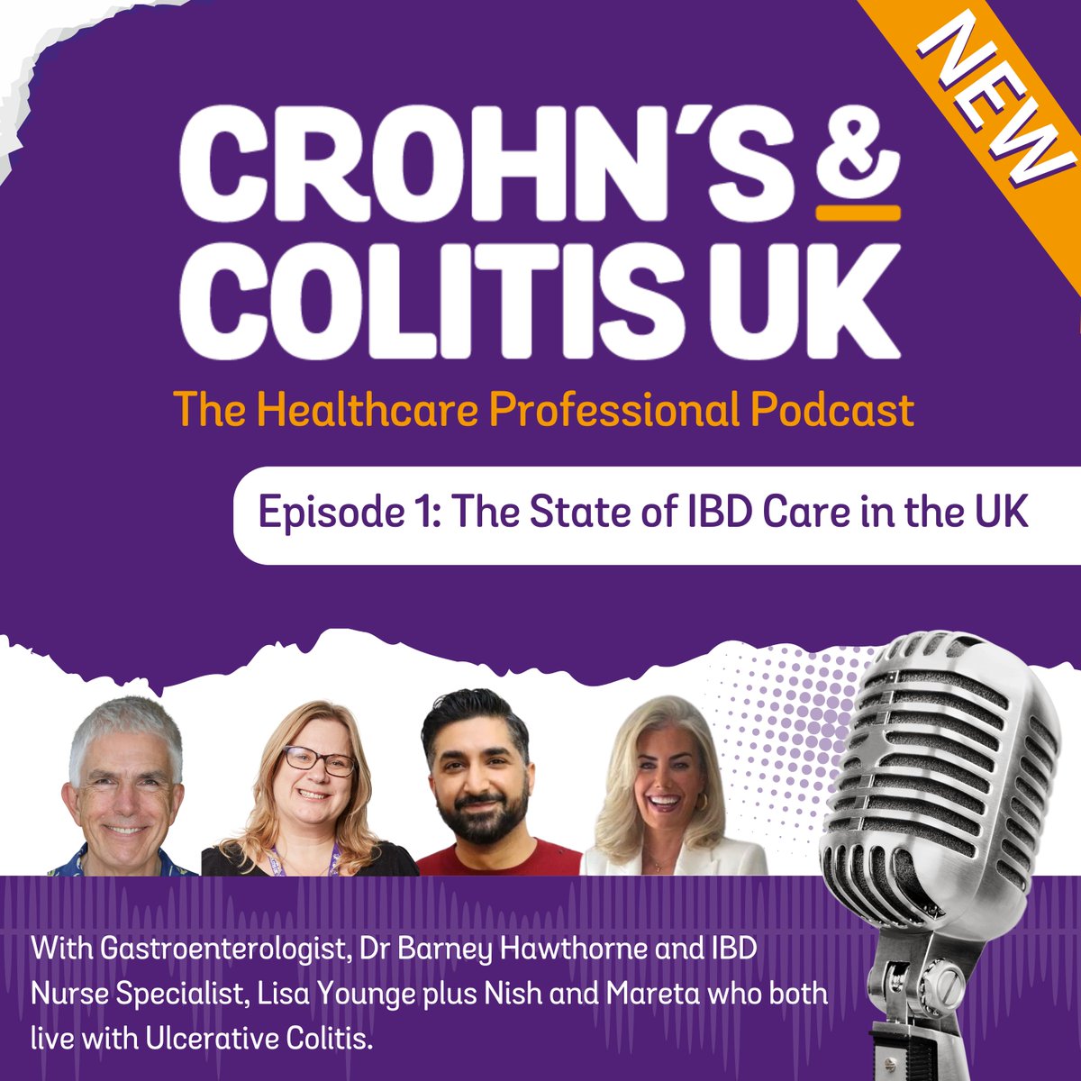 CrohnsColitisUK's tweet photo. Crohn’s &amp; Colitis UK – The Healthcare Professional Podcast launches NEXT WEEK! Our first ever episode is not to be missed. 

Listen to the trailer: https://t.co/9wuR8PKP29

#Crohns #Colitis #InflammatoryBowelDisease #IBD #HealthcareProfessional #IBDCare #NHSWaitingList https://t.co/KjC14135kR