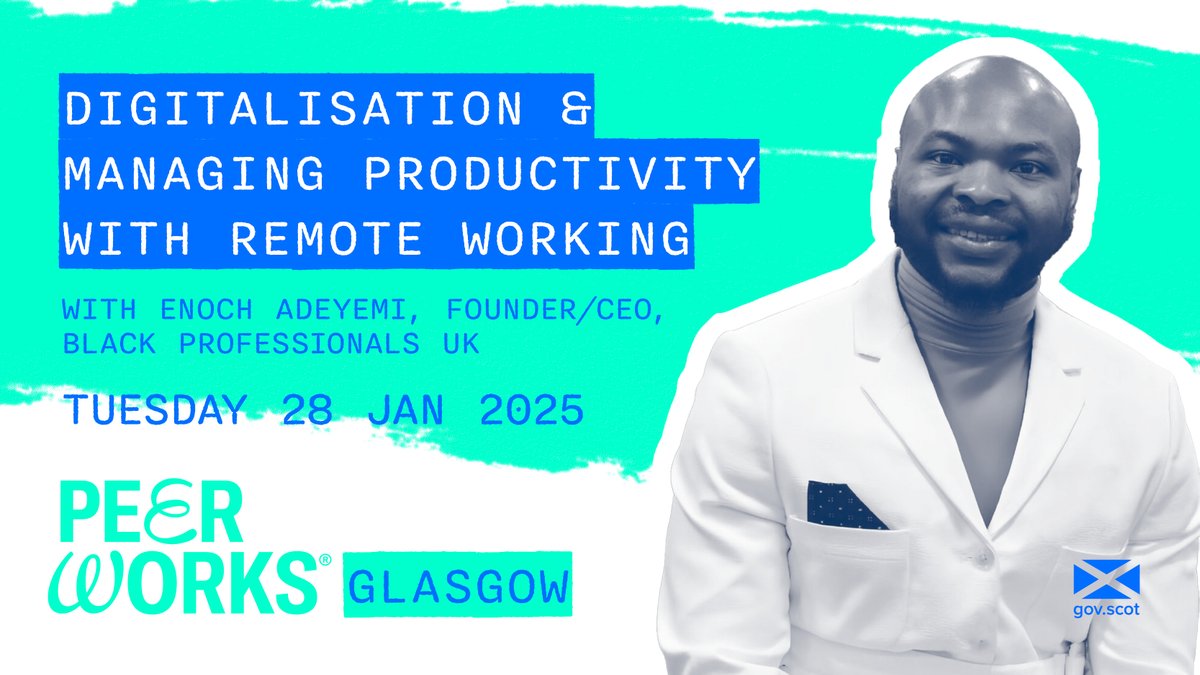 Join us next year in #Glasgow and hear how Enoch Adeyemi, CEO and Founder of Black Professionals UK revolutionised his organisation along with the process and the tools he used to do it.

𝗥𝗘𝗚𝗜𝗦𝗧𝗘𝗥: lnkd.in/gUj3fcjj
