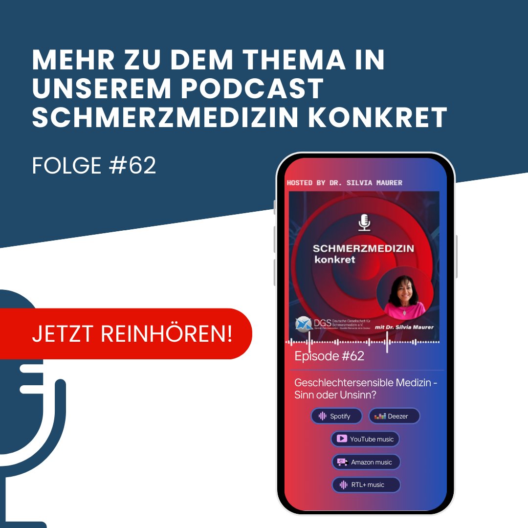 Was ist geschlechtersensible Medizin? Frauen &amp; Männer reagieren unterschiedlich auf Medikamente – das bedeutet: Umdenken in Diagnostik &amp; Therapie! 👩‍⚕️

Mit Dr. Silvia Maurer Prof. Dr. med. Dr. rer. nat. Bettina Pfleiderer. 📷 

Hör' rein: t1p.de/dp44k #Podcast #Medizin