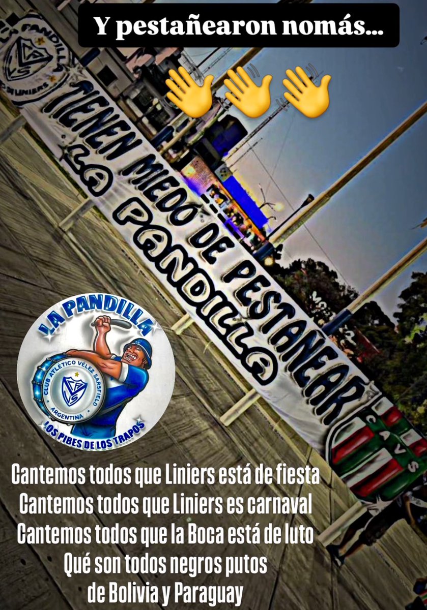 Qué es eso de andar dejando
Tantos culos rotos
Velez es una cosa de locos!!!