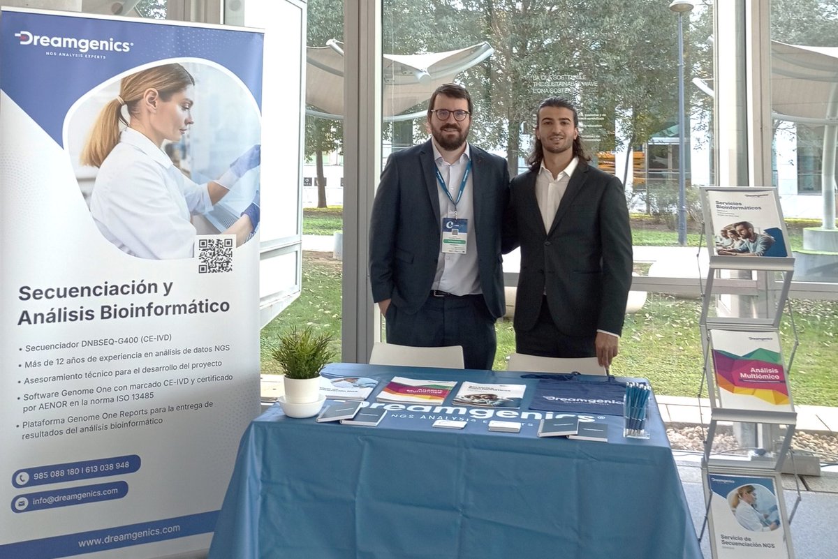 Estamos en el #CongresoCIBER.

Estaremos encantados de  conocer vuestros proyectos e informaros de nuestros servicios de:
🧬 Secuenciación NGS
💻 Análisis bioinformático (Genómica, Transcriptómica, Single cell RNA-Seq y Análisis multiómico).

¡Os esperamos!

#CIBER #Investigación