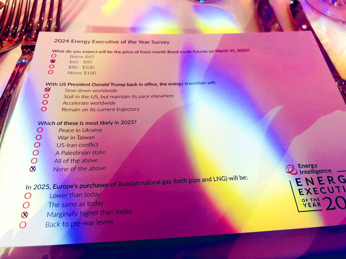 vtchakarova's tweet photo. Finally, I’ve met fabulous and super smart @Amena__Bakr at the #EIForum 2024. And we got 💯 overlapping of answers to the @EI_Forum survey for 2025. https://t.co/RkAHSMpm2l