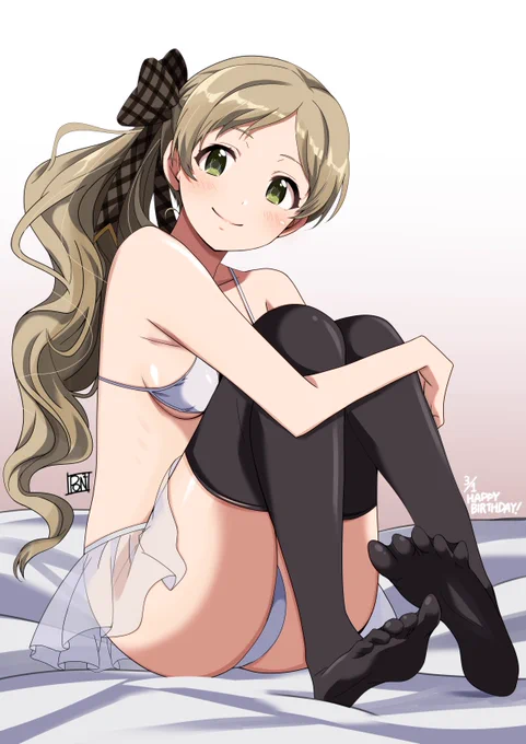 直近だと描いてそうであんまり描いてなかった。#いいニーハイの日2024 