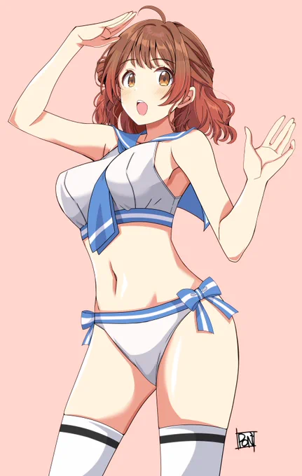 直近だと描いてそうであんまり描いてなかった。#いいニーハイの日2024 
