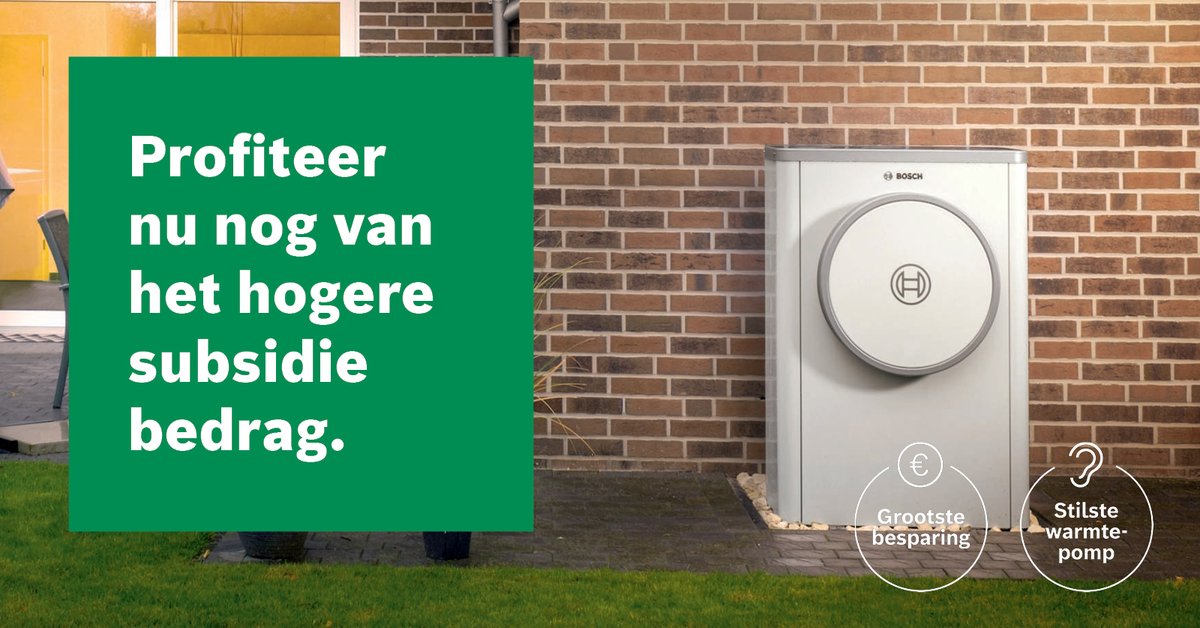 Overweeg om nog dit jaar een (hybride) warmtepomp aan te schaffen. Zo profiteer je van het hogere subsidiebedrag. Kies voor de stilste warmtepomp met het hoogste rendement, volgens de consumentenbond: bit.ly/4fLK0MH bit.ly/4988fSV