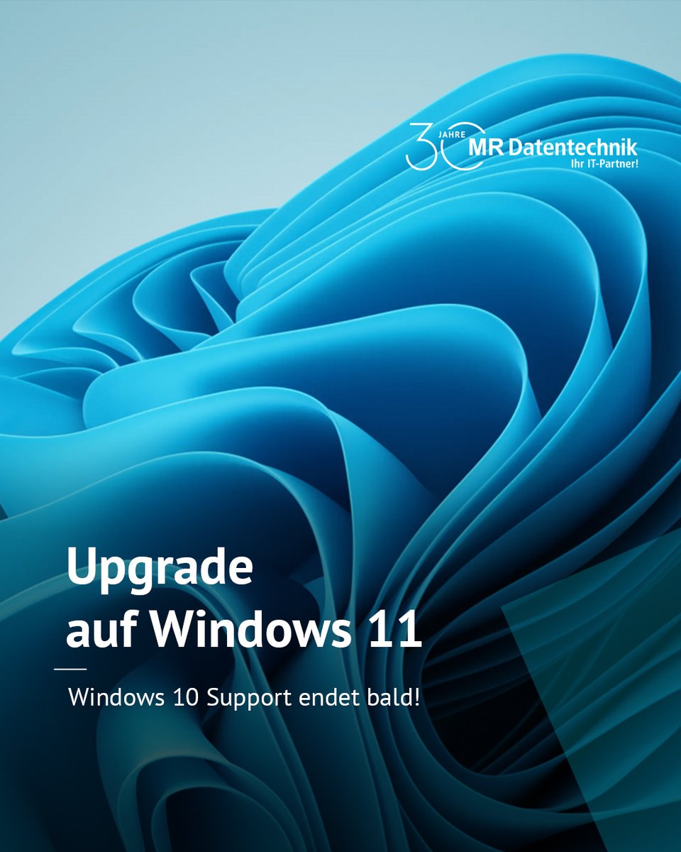 MRDatentechnik's tweet photo. Wichtige Info für Windows-Nutzer:
Der Support für Windows 10 endet am 14.10.2025. Jetzt auf Windows 11 umsteigen! 🚀
𝗩𝗼𝗿𝘁𝗲𝗶𝗹𝗲:
Mehr Sicherheit
Optimierte Performance
Neues, intuitives Design
Bereitet euch frühzeitig vor – wir unterstützen euch!
https://t.co/Ckt1iqBjxW https://t.co/SsKx4Fh6Of