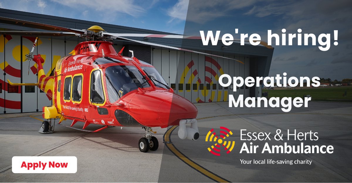 📢 Job Opportunity: Operations Manager 🚁🎉

This role is to ensure that EHAAT maintains the smooth and efficient running of all its aviation related support activities.

Up for the challenge? Apply here loom.ly/pPK9NEE