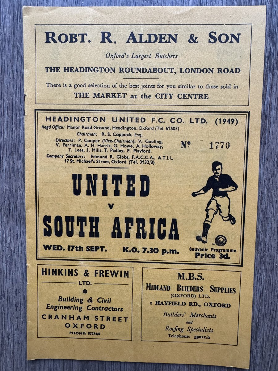 bigox_68's tweet photo. No 74 in the #90for90 - Headington United vs South Africa - why not? #OUFC 💛💙 https://t.co/Nqcs1XhjpX