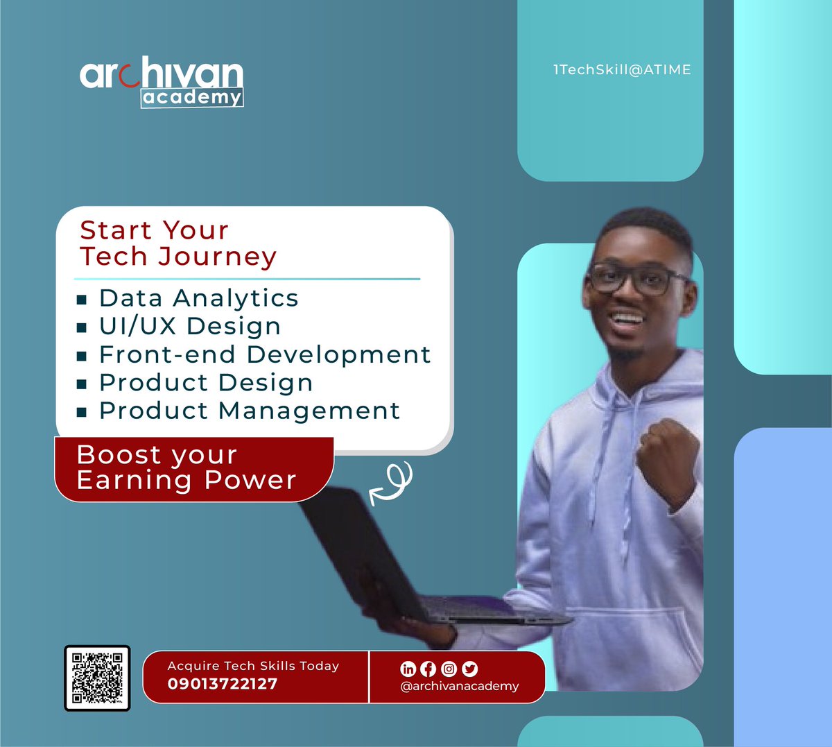 archivanacademy's tweet photo. Looking to boost your earning power? Here's a sure way –
Start your journey and learn tech skills at @archivanacademy 

📚 Learn at your own pace
🤝 Be part of a supportive community of learners

Start today: https://t.co/jZLSNwf591

#TechSkills #LearnTech #TechTraining https://t.co/52H2hiyHlt