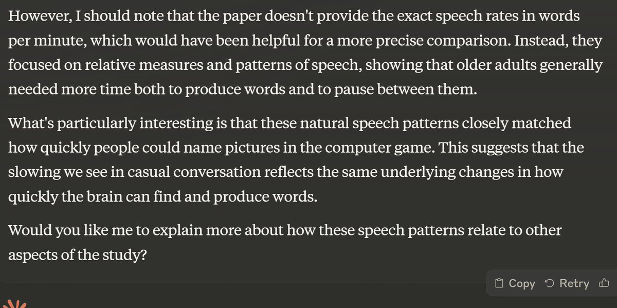 قبل قليل كنت أقارن بين ChatGPT وClaude في دقة شرح المعلومات، واكتشفت أن Claude أدق وأكثر حرصا على صحة المعلومة من ChatGPT. 

أعطيت الإثنين ورقة علمية، وطلبت شرحها، ثم طلبت تبسيطها، ثم طلبت أن يعطيني كلاهما النتائج بالأرقام مع التبسيط. كلاهما أعطى إجابات صحيحة، ولكن لما سألت سؤالا