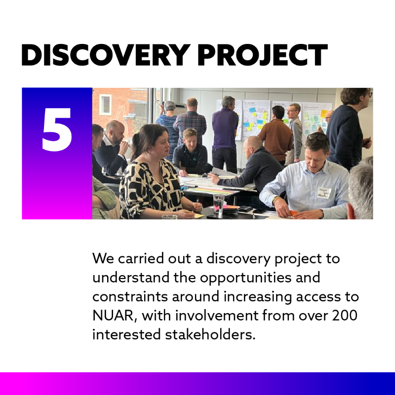 GeospatialC's tweet photo. The National Underground Asset Register (NUAR) is on track to deliver over £400 million per year of value for the UK.

Our annual project update covers progress over the last 12 months and plans for the future.

Find out more by clicking the images:👇