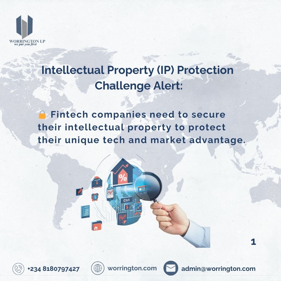 WorringtonC's tweet photo. Navigating the complex world of Fintech comes with unique challenges. From "Data Privacy to Regulatory Compliance", now let's talk about "Intellectual Property", each hurdle requires strategy and support. Thank you for joining the series as we continue to break down key Fintech https://t.co/bSiSiIMOG8