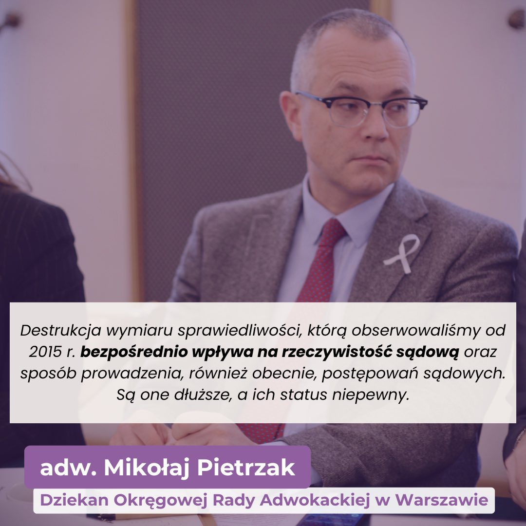 WolneSady1's tweet image. Obecni na spotkaniu dot. wykonania wyroku Wałęsa p. Polsce przedstawiciele ORA w Warszawie - Dziekan adw. Mikołaj Pietrzak oraz Wicedziekan adw. dr Katarzyna Gajowniczek-Pruszyńska wskazywali jak wygląda obecnie sądowa rzeczywistość z perspektywy adwokata i obywatela ⤵️