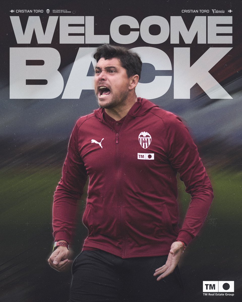 ✍️ Comunicado oficial

➡️ Cristian Toro regresa al #VCFfem como entrenador del primer equipo

🔗 valenciacf.com/comunicado-ofi…

#ADNVCF 🦇