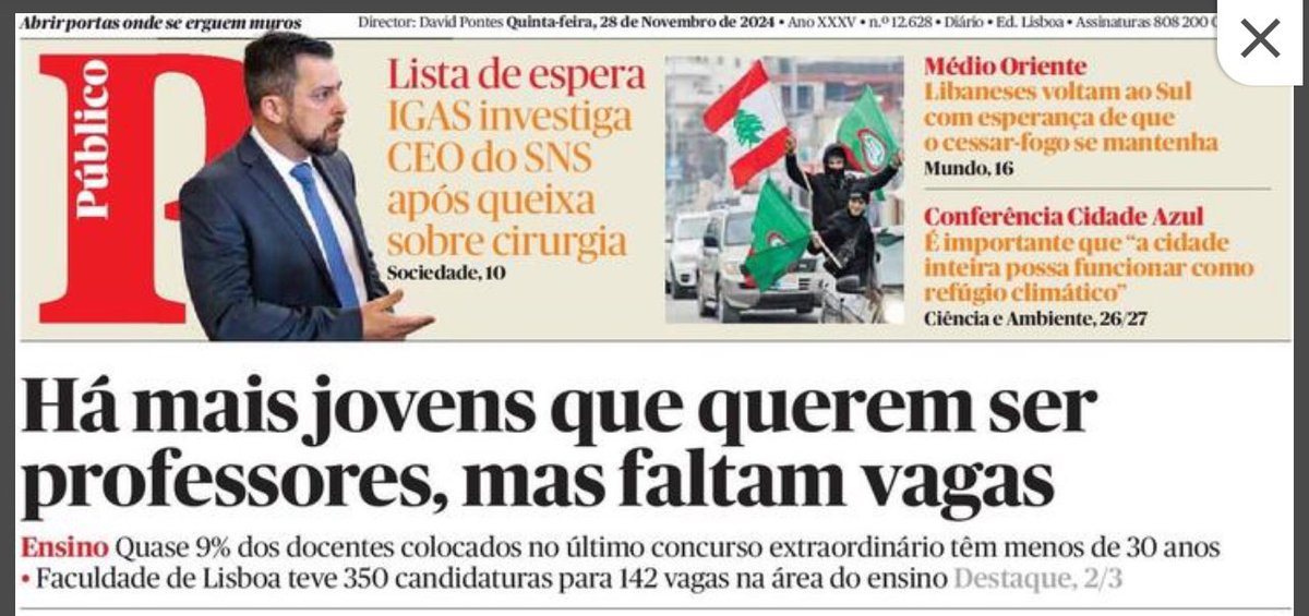 cgpliberal's tweet photo. As maravilhas do planeamento central:
- alunos sem professor e professores sem emprego
- professores do norte a trabalhar no sul e professores do sul a trabalhar no norte
- professores que querem ficar numa escola que também os quer manter, mas mesmo assim têm de sair
- faltam professores jovens e há jovens que não podem ser professores