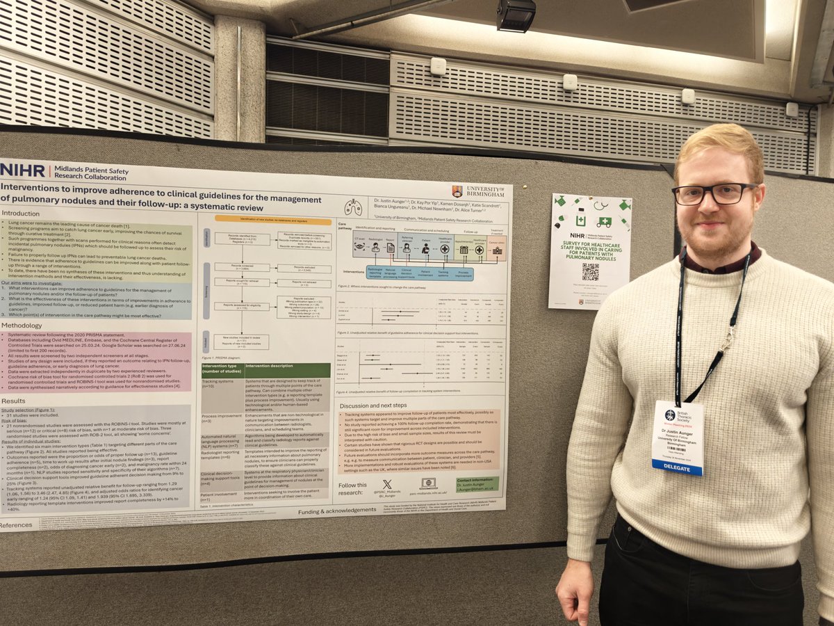 Representing <a href="/PSRC_Midlands/">NIHR Midlands PSRC</a> at the British Thoracic Society winter meeting! #BTS2024 <a href="/BTSrespiratory/">British Thoracic Society (BTS)</a> <a href="/AlphaCopdDoc/">Alice Turner</a> <a href="/Dr_AndrewY/">Andrew Yip</a>
