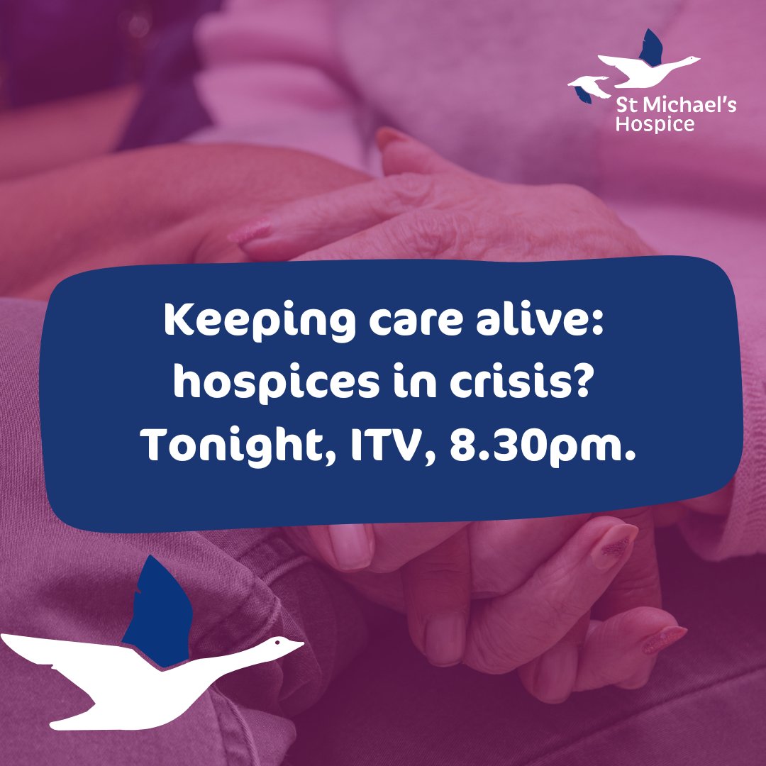 smhbasingstoke's tweet photo. Tonight at 8.30pm, @ITV are broadcasting Keeping care alive: hospices in crisis? - 30-minute highlighting the funding crisis the hospice sector is currently facing, filmed in collaboration with @HospiceUK https://t.co/NoMEODwqIJ