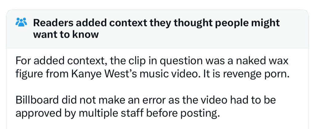 it keeps being taken down, so here’s some very much needed context!