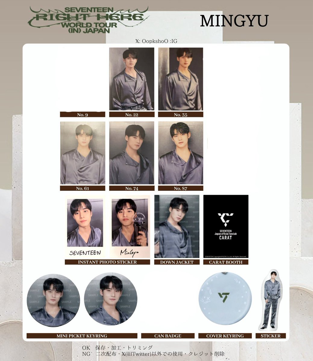 SEVENTEEN RIGHT HERE JAPAN TOUR  セブチ イルコン インスタントフォト トレカ ステッカー 交換

譲)画像1枚目

求)スングァン友人分ホシミンギュ

ホシスングァン優先
セルカ⇄セルカ

12/29.30手渡しのみ

お気軽にお声掛けください🙇‍♀️
