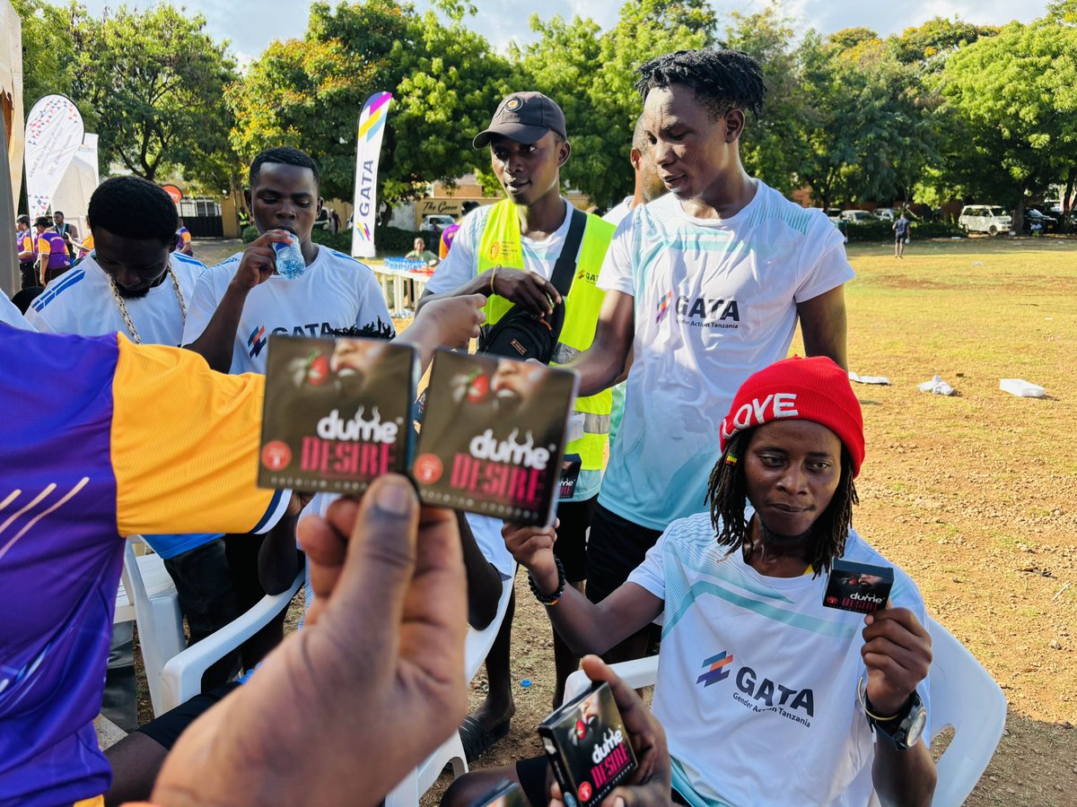 During the 2024 Anti GBV Marathon, the Coco Beach Boys are stepping up—championing our #DumeDesire condoms and committing to safe, healthy futures. <a href="/USAIDTanzania/">USAIDTanzania</a> <a href="/Dumecondomstz/">DUME Condoms</a>