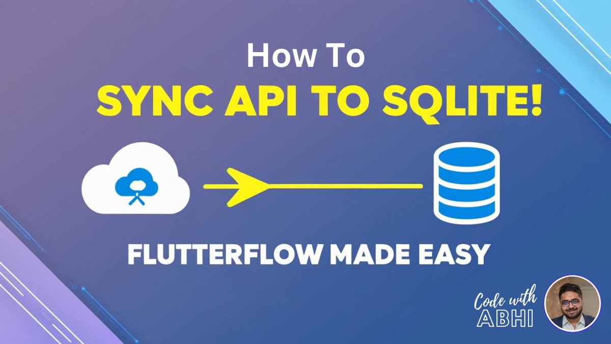 _codewithabhi's tweet image. Struggling to sync API data to SQLite in FlutterFlow? 🤔
🎥 Watch my latest tutorial and learn how to seamlessly connect APIs with SQLite for offline data storage! 🚀
📺 youtube.com/watch?v=fGT_yo…
#FlutterFlow #SQLite #APIIntegration #NoCode #AppDev #CodeWithAbhi