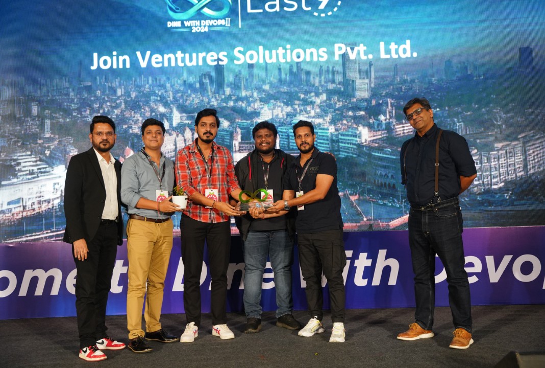 VenturesJoin's tweet image. Honored to win "Best DevOps Automation Team" in Specialized E-commerce Gifting at the Dine with DevOps 2024 Awards by New Relic. 🚀
Kudos to our incredible team for pushing boundaries and making innovation a reality! 🛍️✨
#JoinVentures #DevOpsAutomation #AwardWinningTeam