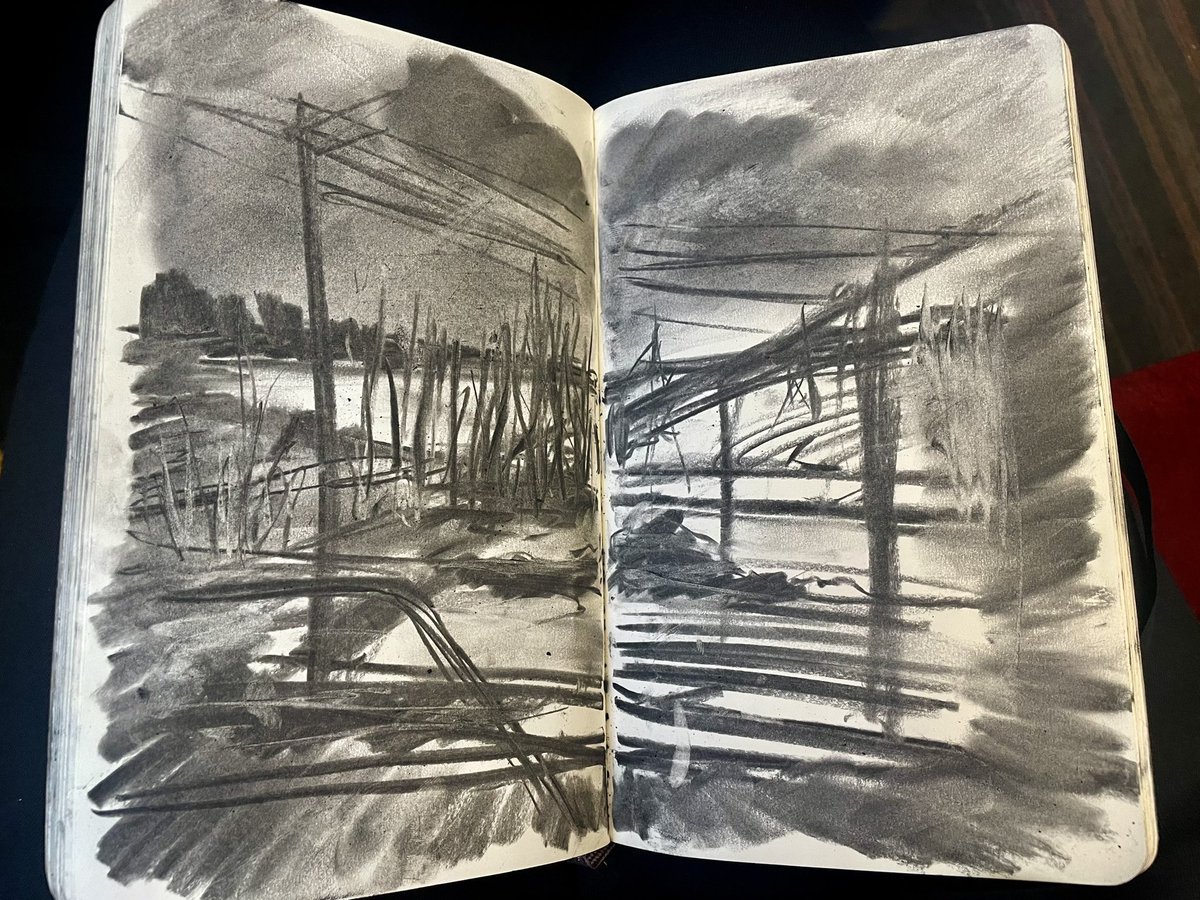 LizAtkin's tweet photo. #Journeydrawings to refocus and prevent my #skinpicking yesterday from Leuchars in Scotland to Whitstable in Kent
#publictransport #mentalhealth #dermatillomania #recoverystrategies #BFRB #drawingonthetrain @Drawinglives @The_Big_Draw https://t.co/aArvGuPzHt
